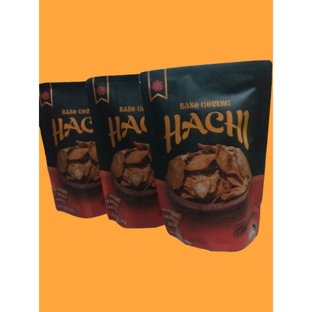 

3 Paket Basreng Hachi pedas original keju 100 gr