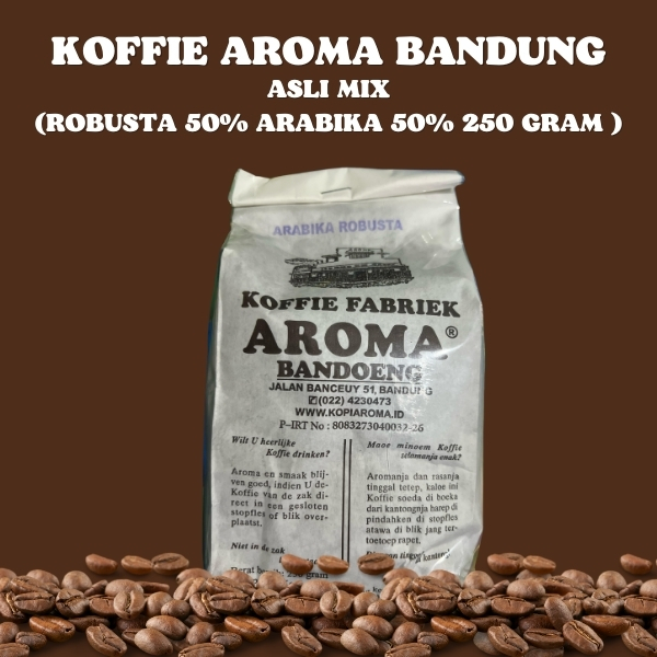 

Cahayadstore Kopi Aroma Bandung Original (Asli Dari Pabriknya Langsung) - Arabica, Robusta, Mix -