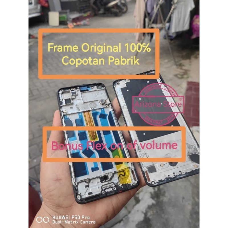 Frame Lcd Dudukan lcd Oppo Reno 5 4G Bazel copotan original