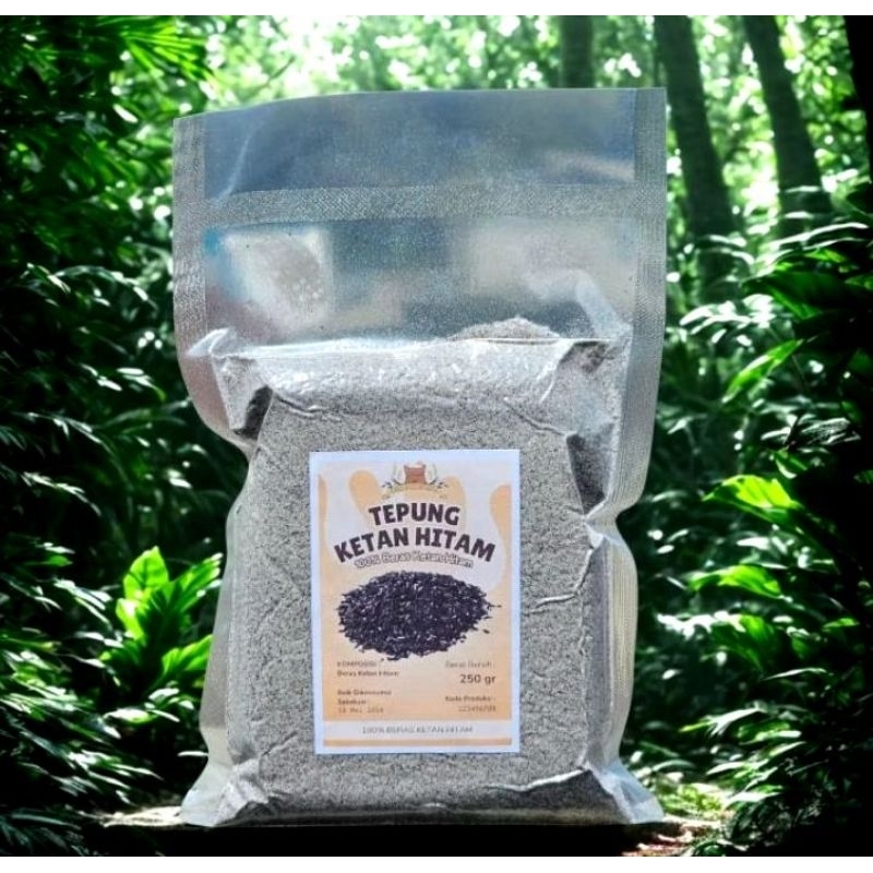 

TERBARU TEPUNG KETAN HITAM 100% 500 Gram Kemasan vakum