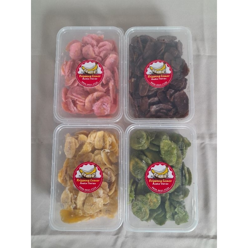 

Paket Hemat 4 Box Kripik Pisang Coklat Lumer II 160gr