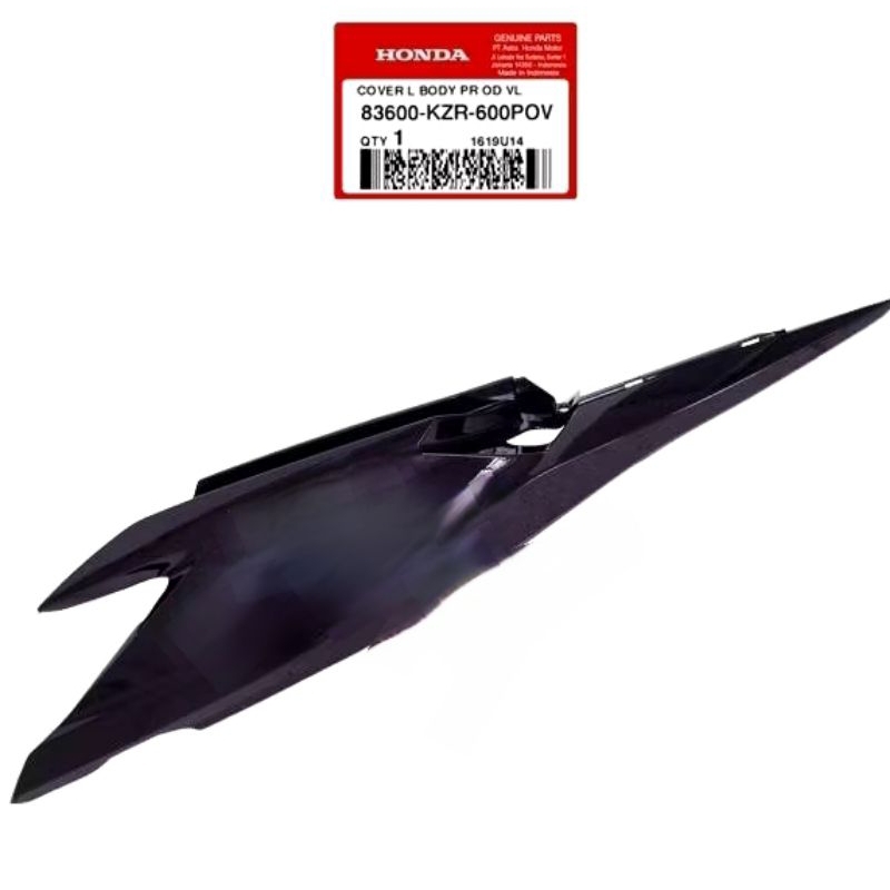 83600KZR600POV cover body belakang kiri vario 125 lama violet original ahm