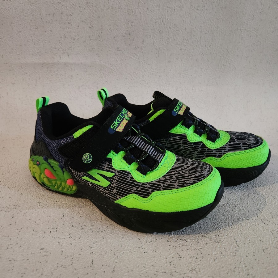 Skechers S-Light Creature / Sepatu Sneakers Lampu Anak Laki-laki
