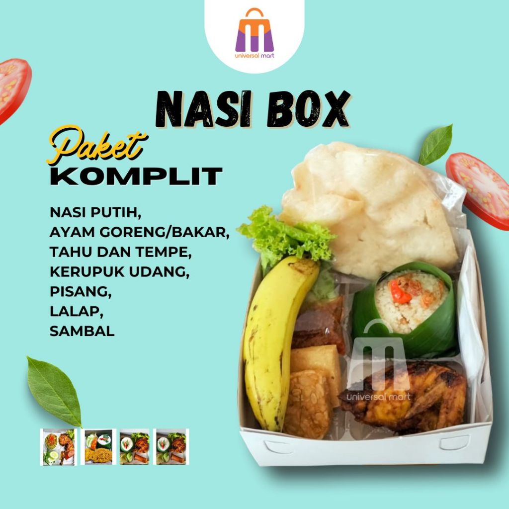 

Nasi Kuning Nasi Kotak Nasi Box Paket Murah Menu Ayam Bakar Kremes Geprek Cabe Ijo Lada Hitam Bisa Request Paket 10 BOX