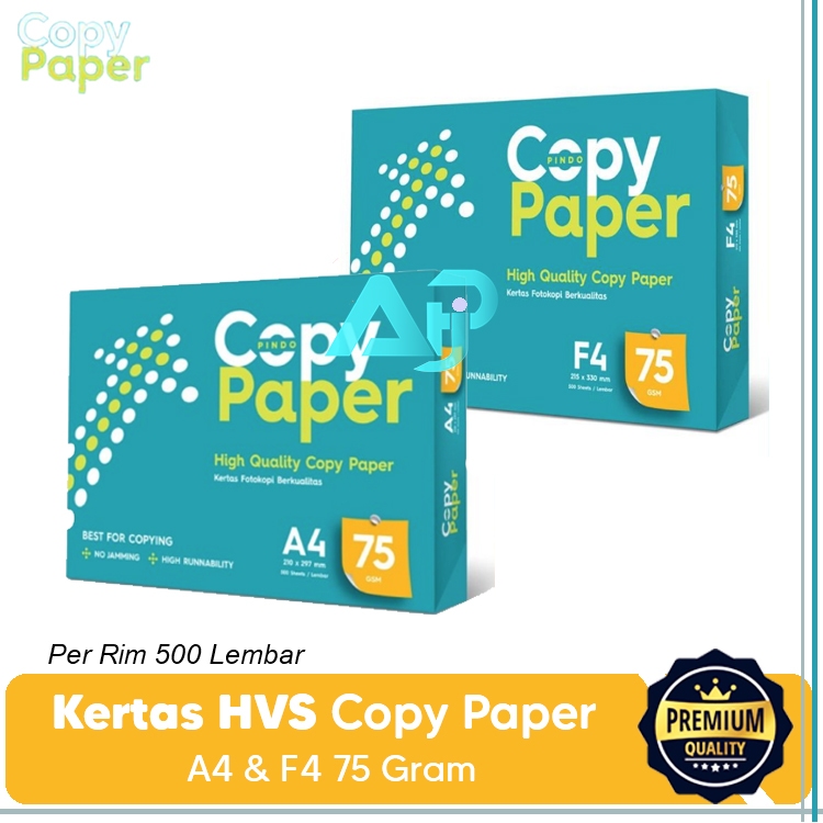 

Kertas HVS Copy Paper F4 / Kertas fotocopy / Kertas print / Kertas HVS Copy Paper A4