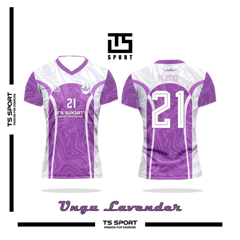 Kaos Jersey Voli Full Printing Gratis Tambah Nama Nomor Logo Sponsor