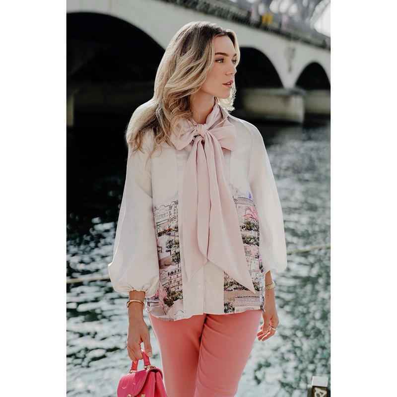 NEW Benang Jarum - Emily Puff Shirt - Broken White NEW