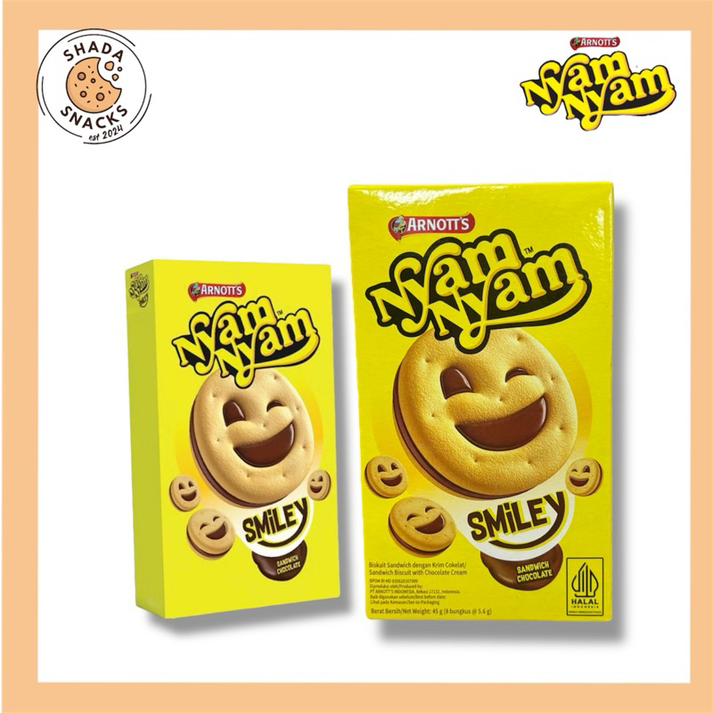 

Nyam Nyam Smiley Sandwich Chocolate | Jajan murah | Ecer