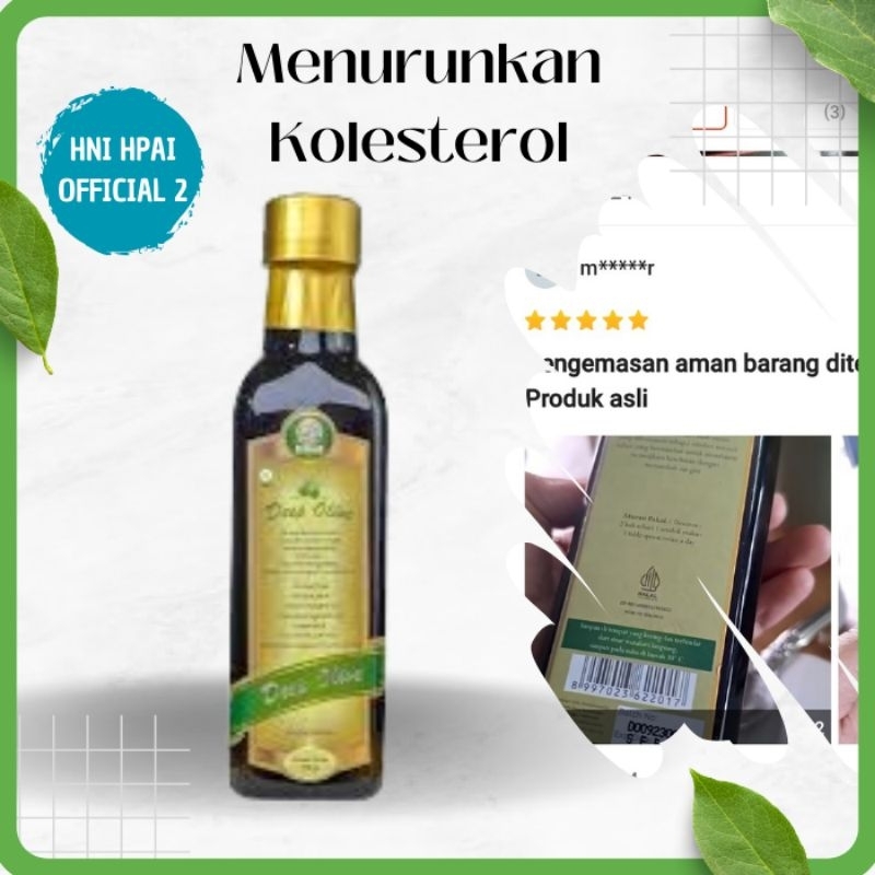 Deep olive minyak zaitun asli extra virgin olive oil hni hpai