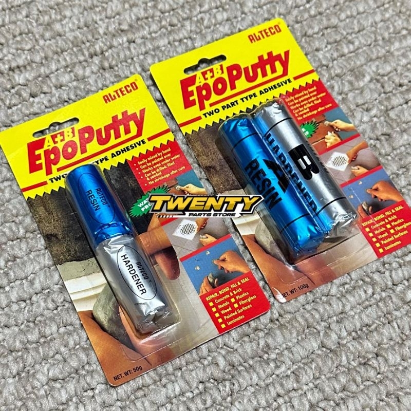 

LEM PORTING 50 GRAM DAN 100 GRAM / LEM EPO PUTTY ALTECO / EPO PUTTY RESIN HARDENER ORIGINAL ALTECO