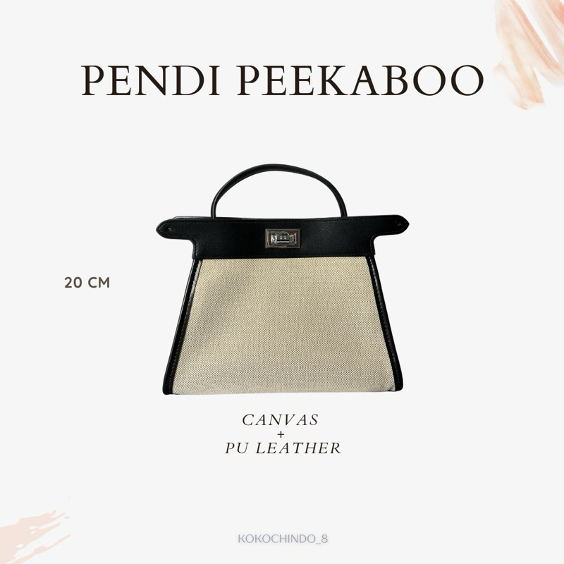 Fendi Peekaboo Size 20 | Tas Wanita | Tas Selempang | Tas Viral | Tas Estetik | Tas Branded