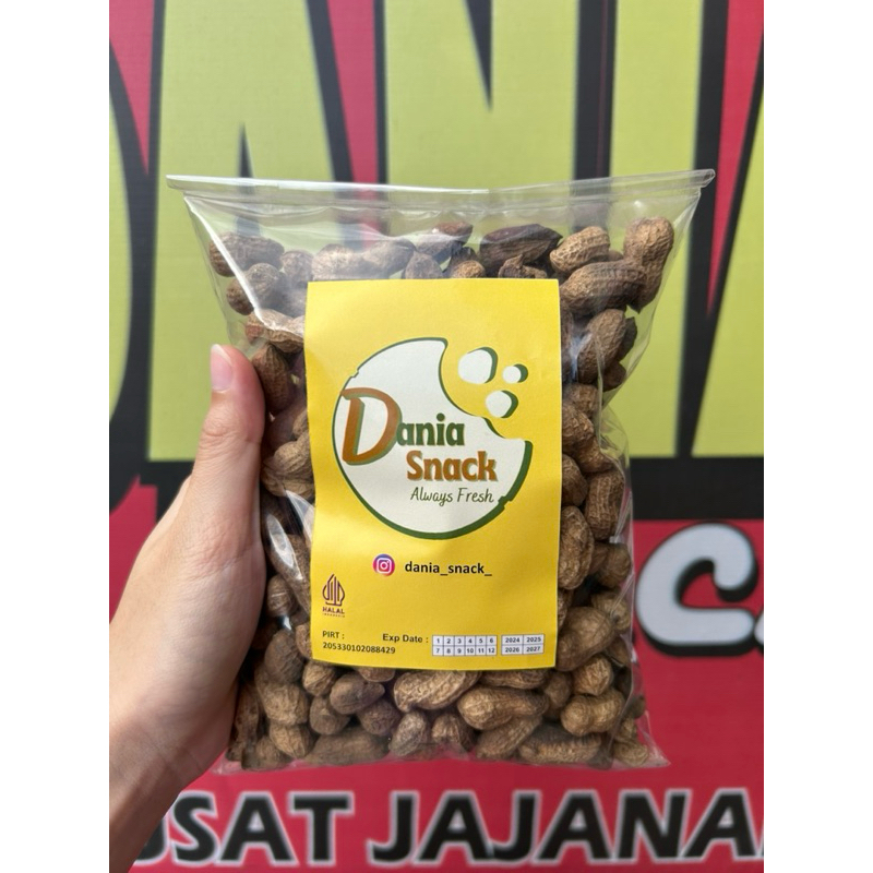 

SNACK KACANG SANGRAI RENYAH 250 GR - CAMILAN KACANG GURIH ENAK [DANIA SNACK]