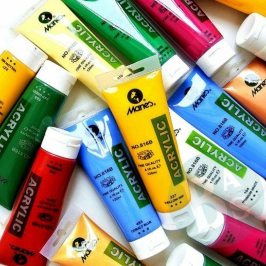 

Cat Akrilik Maries 120ml - Acrylic Paint - Maries Acrylic - Cat Lukis Akrilik