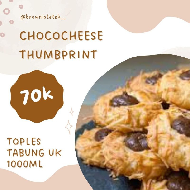 

CHOCOCHEESE THUMBPRINT TOLPES TABUNG 1000ML
