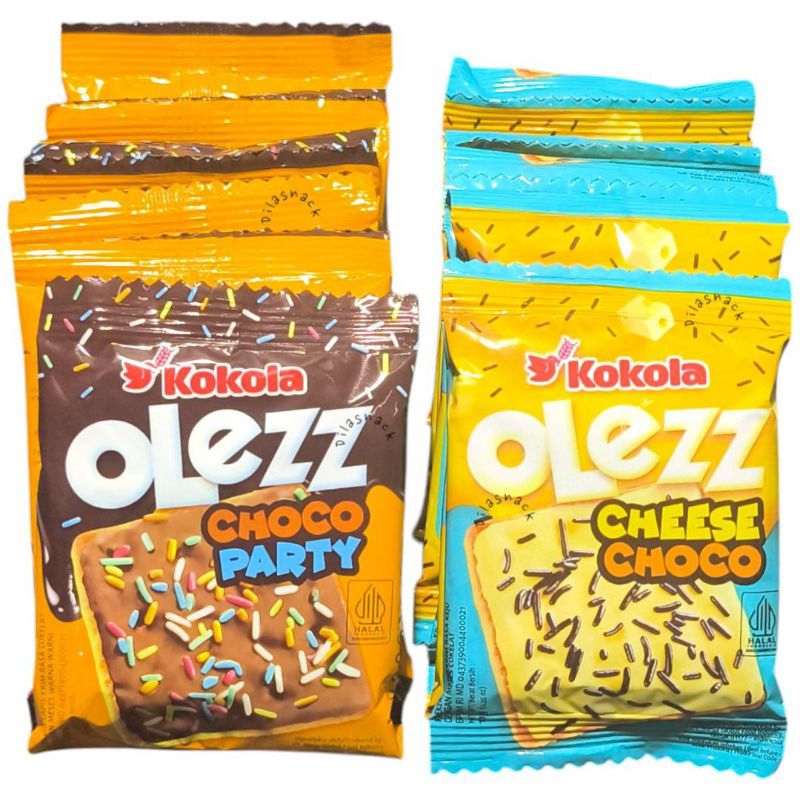 

Biskuit Kokola olezz 1 pack isi 20 saset olez choco party krekers lapis krim rasa coklat olezz keju