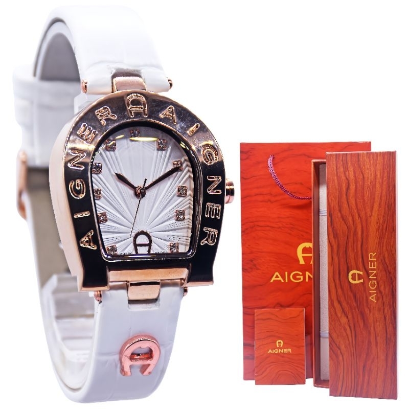 Jam Tangan Analog  AIGNER Wanita Tali Kulit