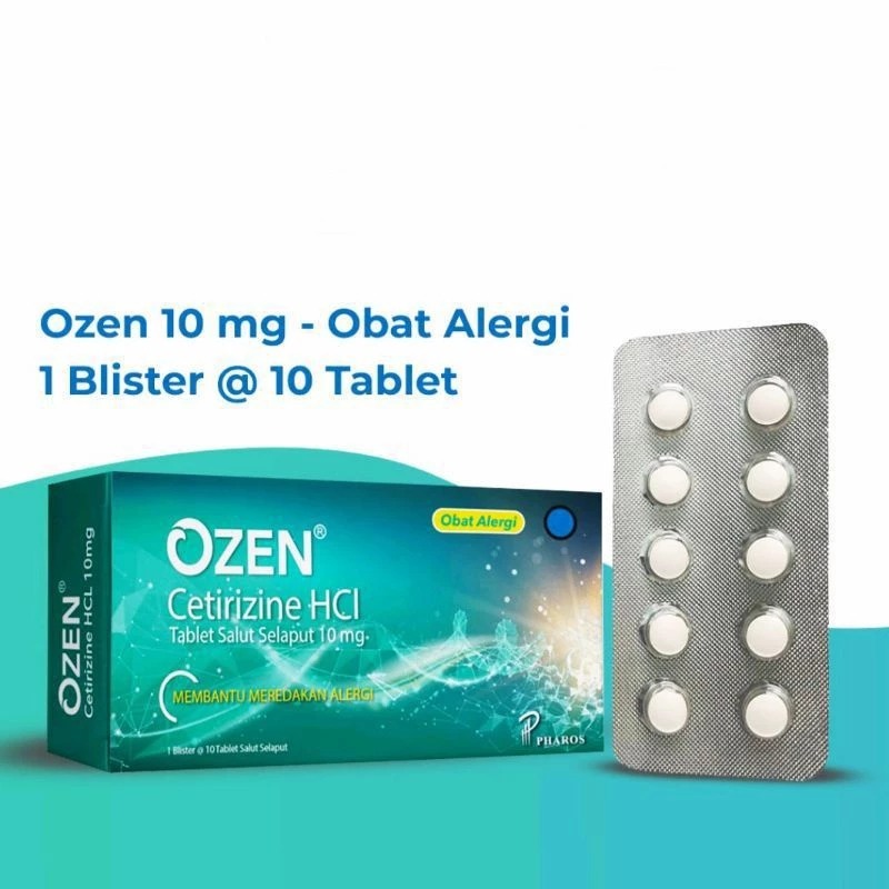 OZEN TABLET - OBAT ALERGI DAN BERSIN/PILEK
