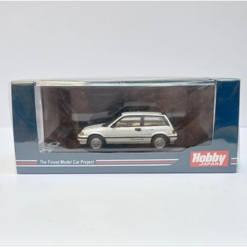 hobby japan honda civic si (at) 1984 white wonder diecast 1/64 (t)