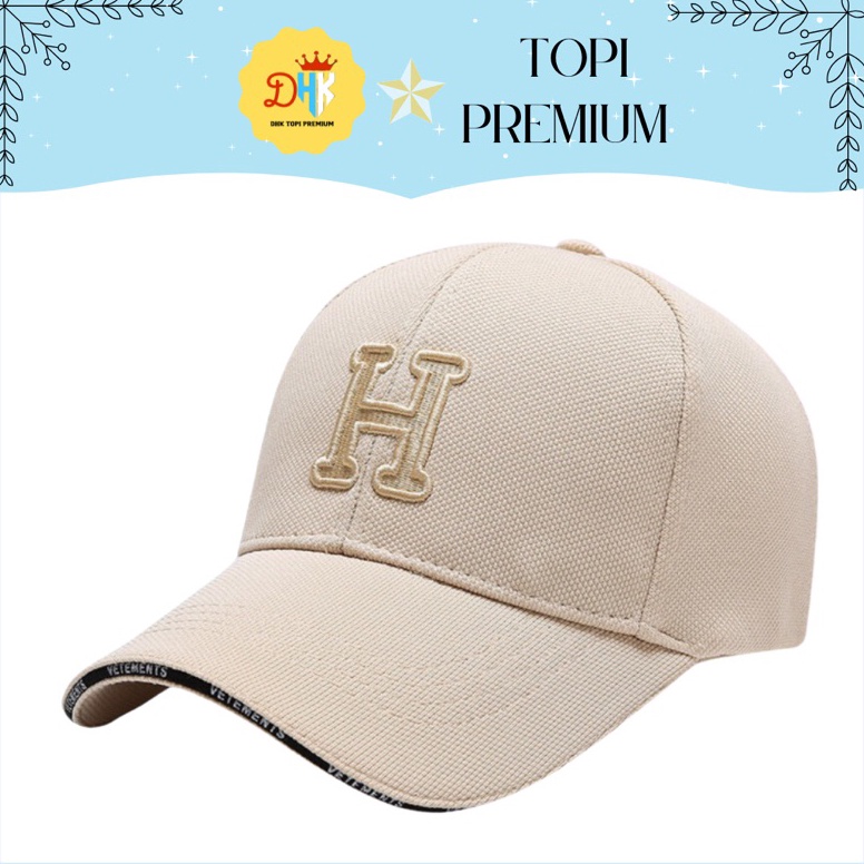 55BEST SELLER DHK Topi Baseball Logo H Premium Fashion Cowok Cewek
