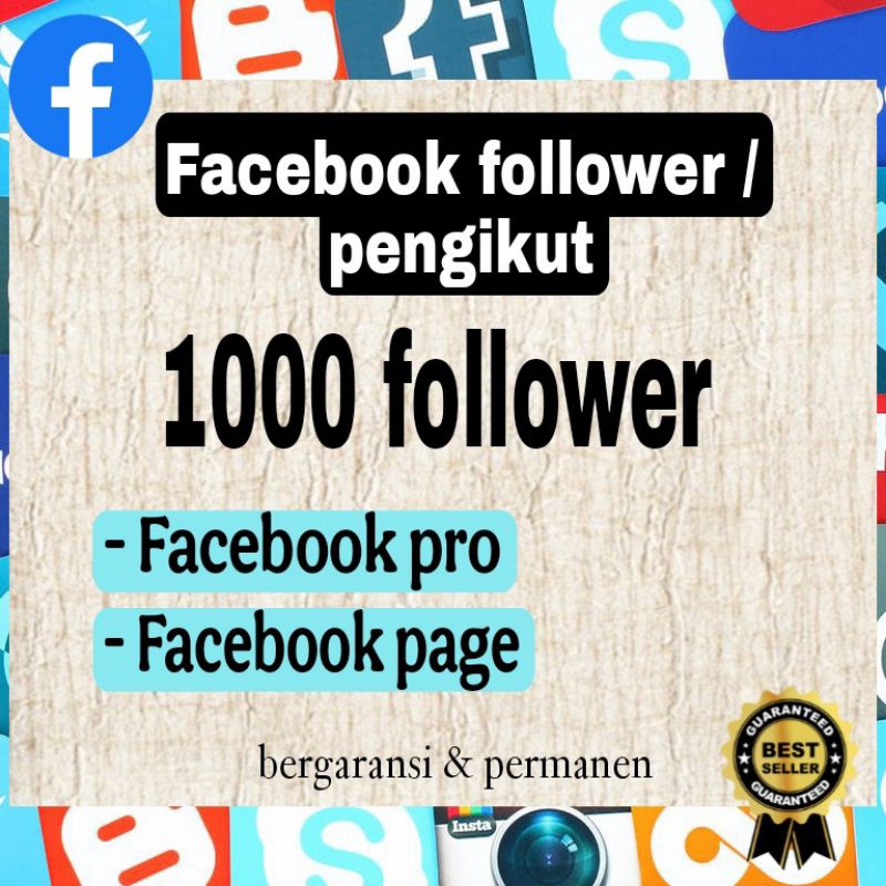 Follower Facebook pro,follower Facebook page, Facebook permanen