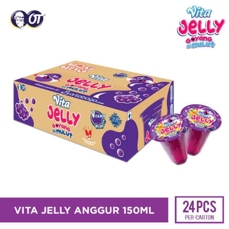

VITA JELLY Drink Rasa Anggur 150ml - [1 Karton isi 24 pcs]