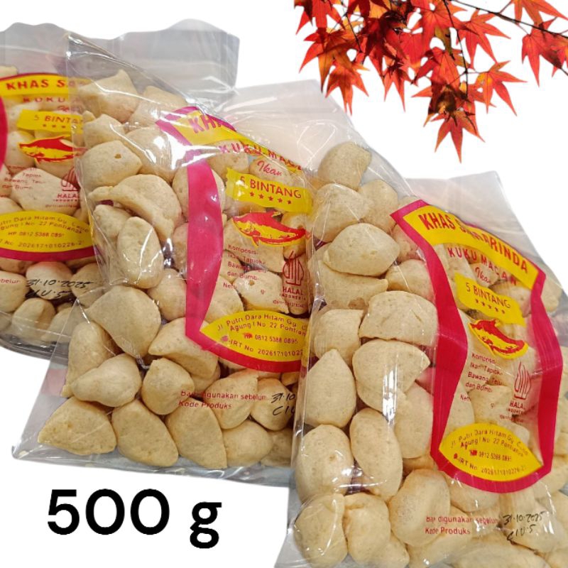

Amplang kuku macan 5 bintang khas Samarinda 500g