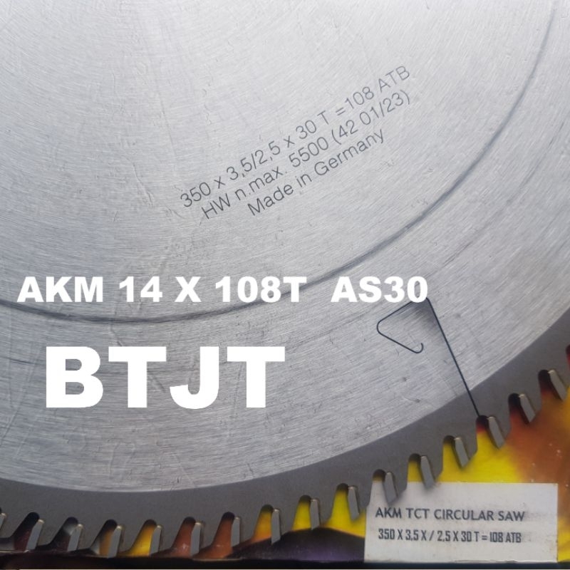 AKM PISAU GERGAJI CIRCULAR SAW BLADE 14" X 108T GIGI AKM GERMANY
