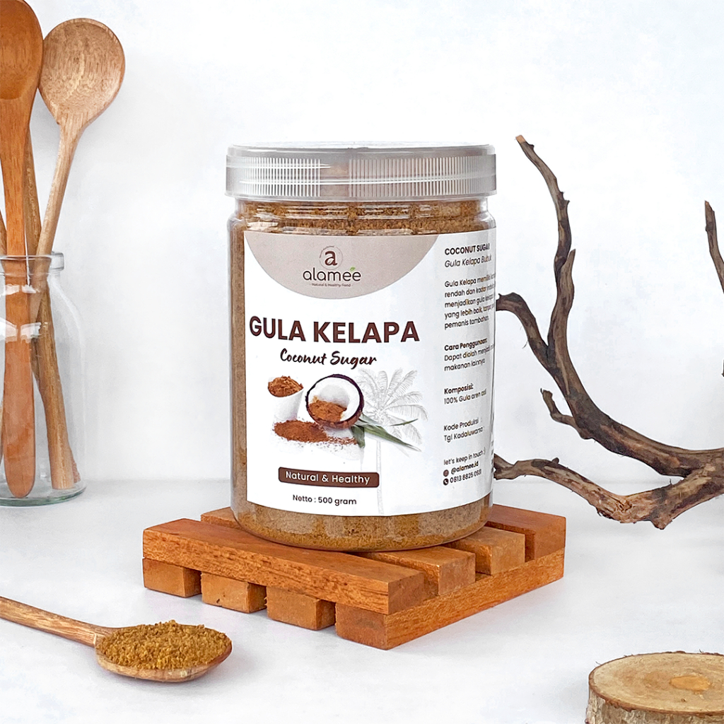 

ALAMEE Gula Kelapa Coconut Sugar Organik Asli Bubuk Powder Natural Pure Organic 500gr
