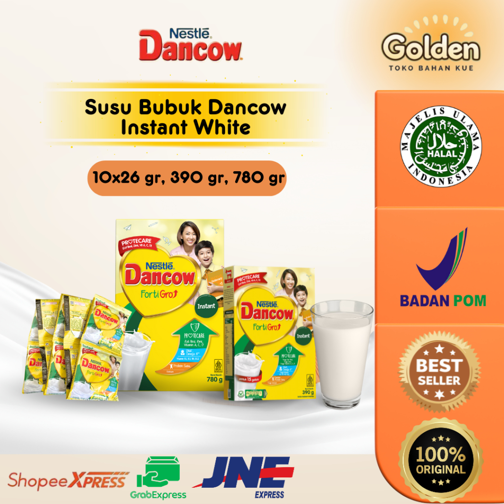 

Susu Bubuk Dancow Instant White Putih Sachet / 390 gr / 780 gr