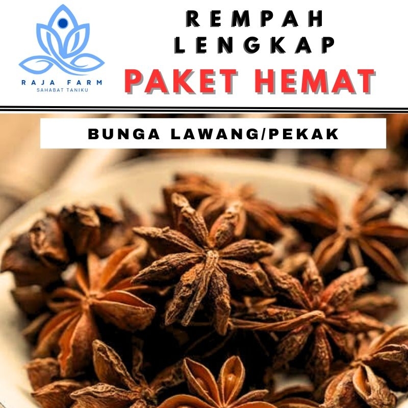

Bunga Lawang Dan Kapulaga Rempah Bumbu Dapur Paket Hemat