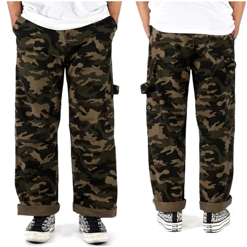 Celana Loreng Panjang Pria Carpenter Pants Baggy Gombrong Bahan Non Stretch