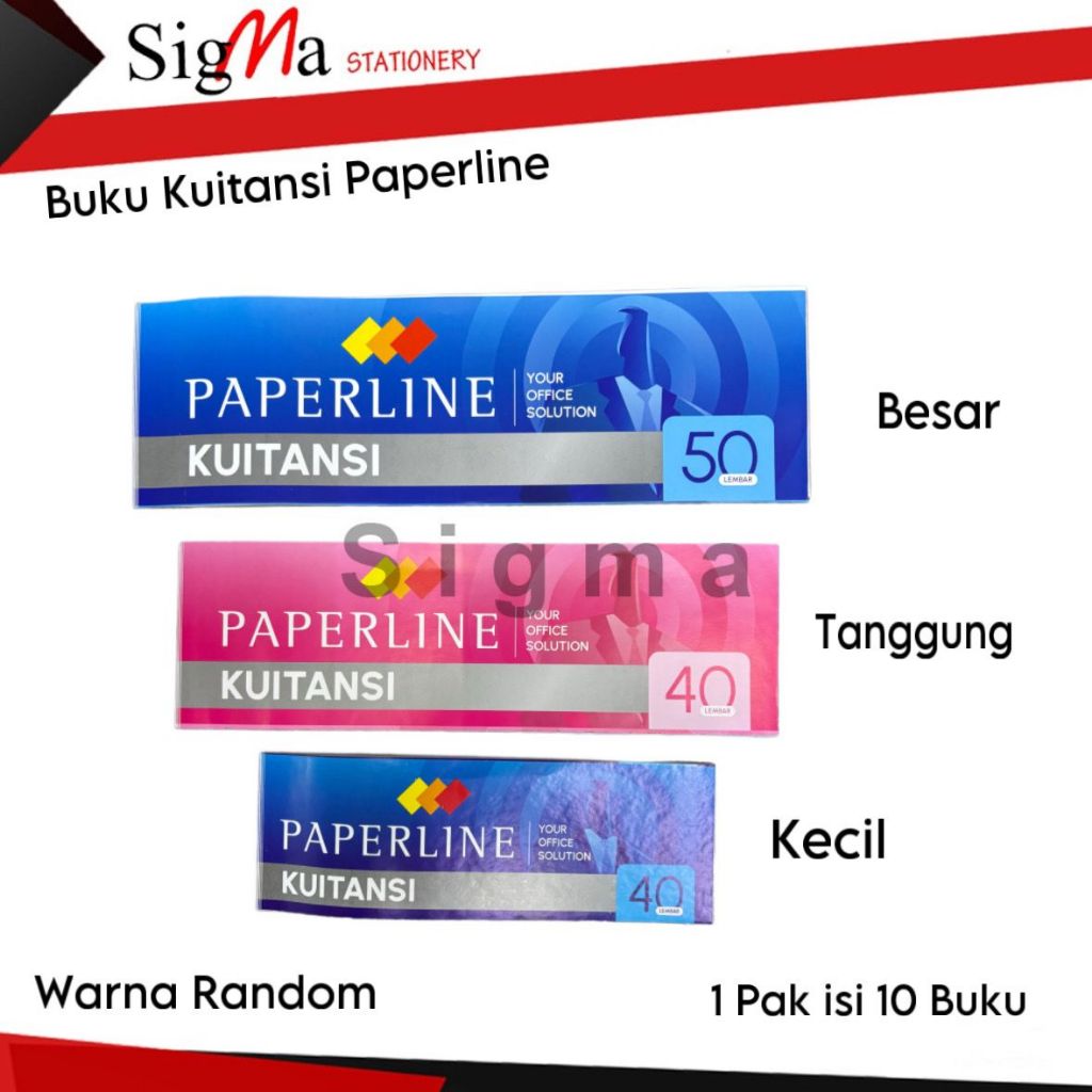 

Buku Kuitansi Paperline / Paperline Kuitansi / Buku Kwitansi Paperline [ 1 Pak = 10 Buku] RB9