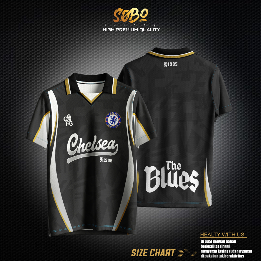 Jersey Retro Fantasy CHELSEA United || Jersey Retro || Jersey Clasic  || Jersey Vintage