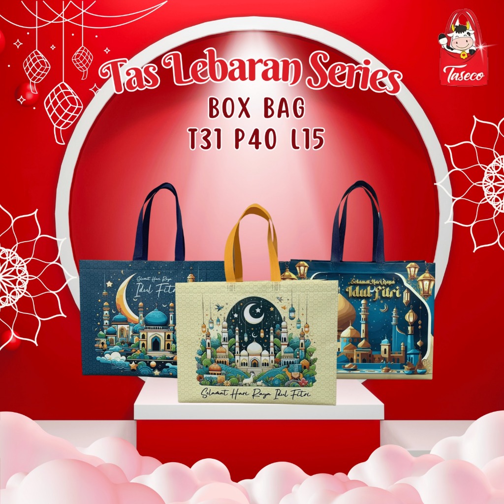 

[INSTANT LANGSUNG KIRIM] TASECO Tas Hampers Lebaran Mewah | Tas Lebaran Spunbond Laminasi 31x40x15