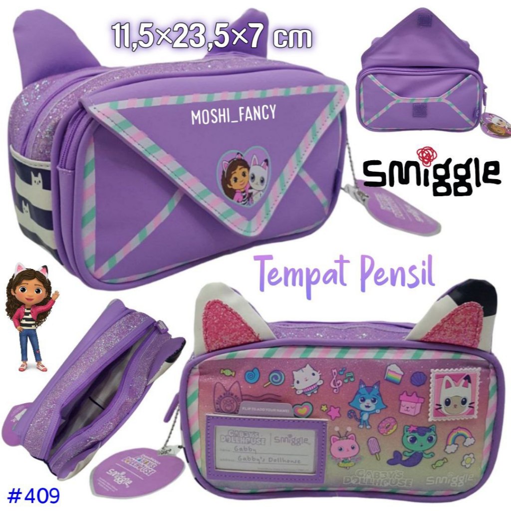 

Smiggle Midi Zip Kit Stationary Gift Set Gabbys Doll House/ Pencil Case Set Smiggle Gabby Doll House / Set Alat Tulis Smiggle Gabbys Goll House / Alat Tulis Anak PErempuan Girl