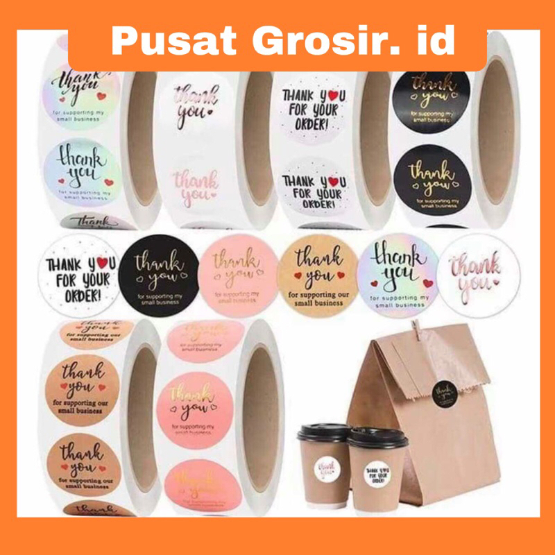 

Paket Hemat 500 Stiker Thank You Import