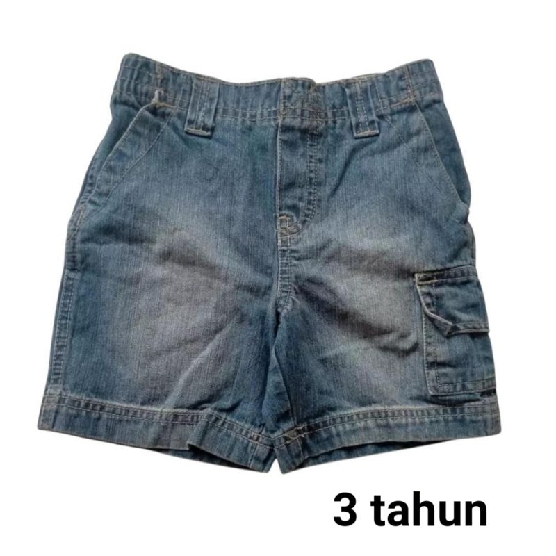 Celana pendek jeans anak laki cowo Circo 3 tahun blue denim