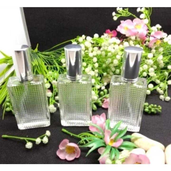 Botol Kosong Parfume model Kotak Bintik Spray 30ml/Botol Reffil Parfume/Drat TERLARIS