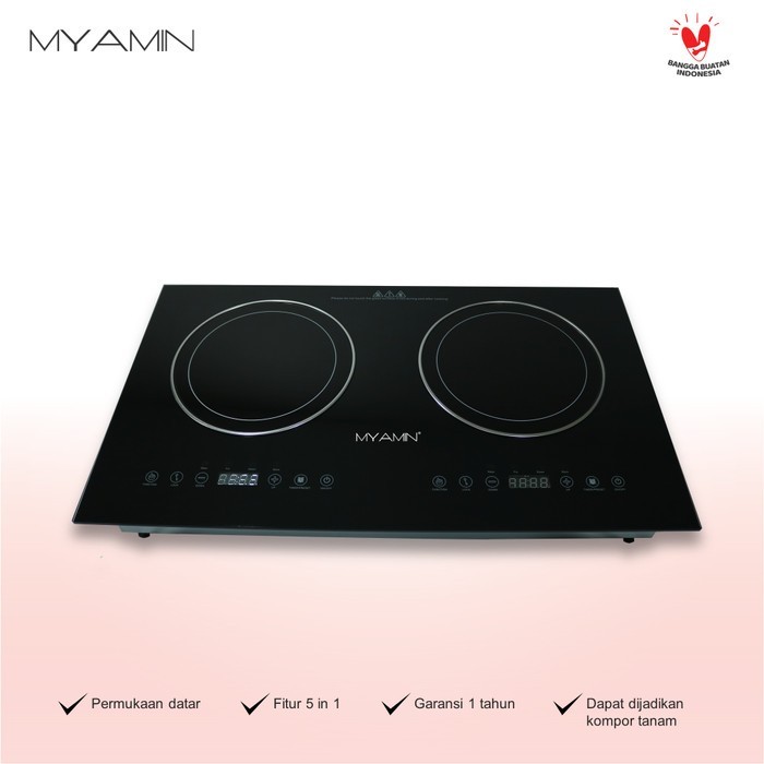 MYAMIN KOMPOR INDUKSI 2 TUNGKU 200-2200Watt