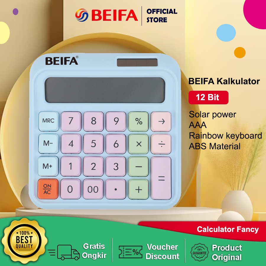 

NEW PRODUCT BEIFA CALCULATOR KALKULATOR 12 DIGITS FL17 JAVABSJSG