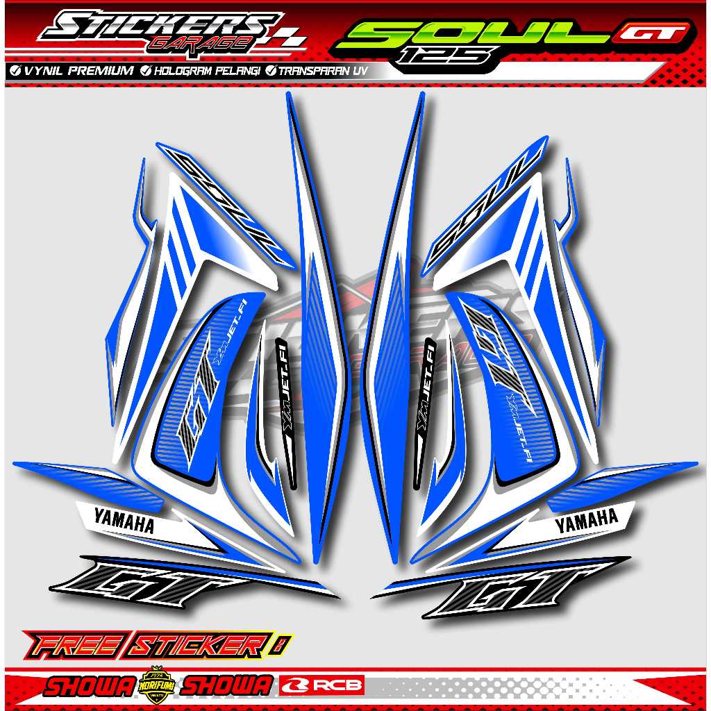 STRIPING VARIASI YAMAHA MIO SOUL GT 125 / STIKER LIST MOTOR YAMAHA MIO SOUL GT 125