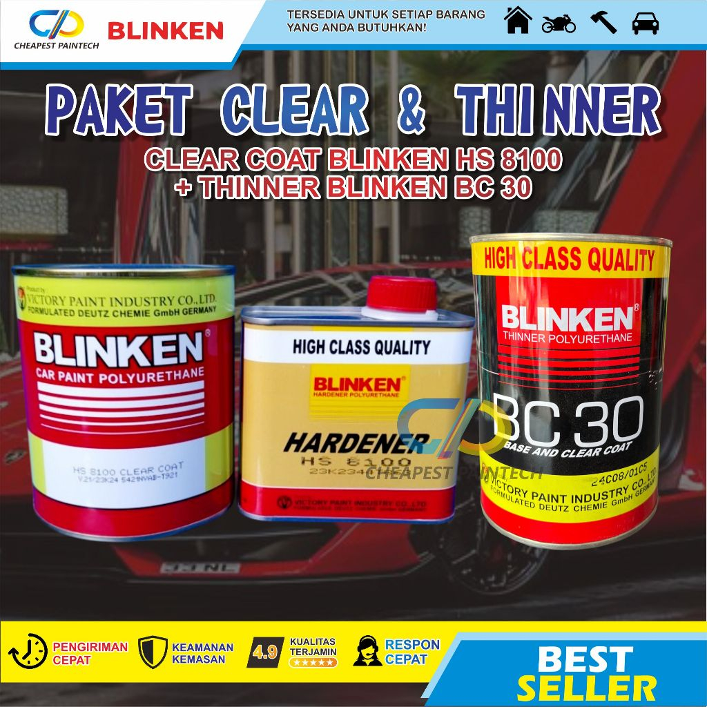 [PAKET] CLEAR COAT BLINKEN HS8100 + TINNER BLINKEN BC 30