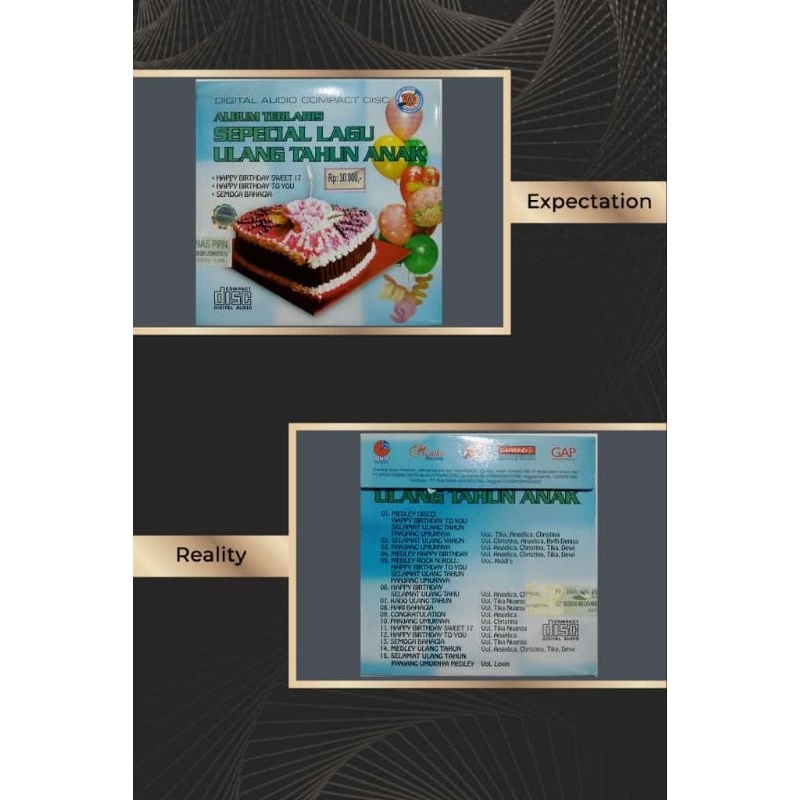 CD audio lagu anak anak album terlaris ulang tahun