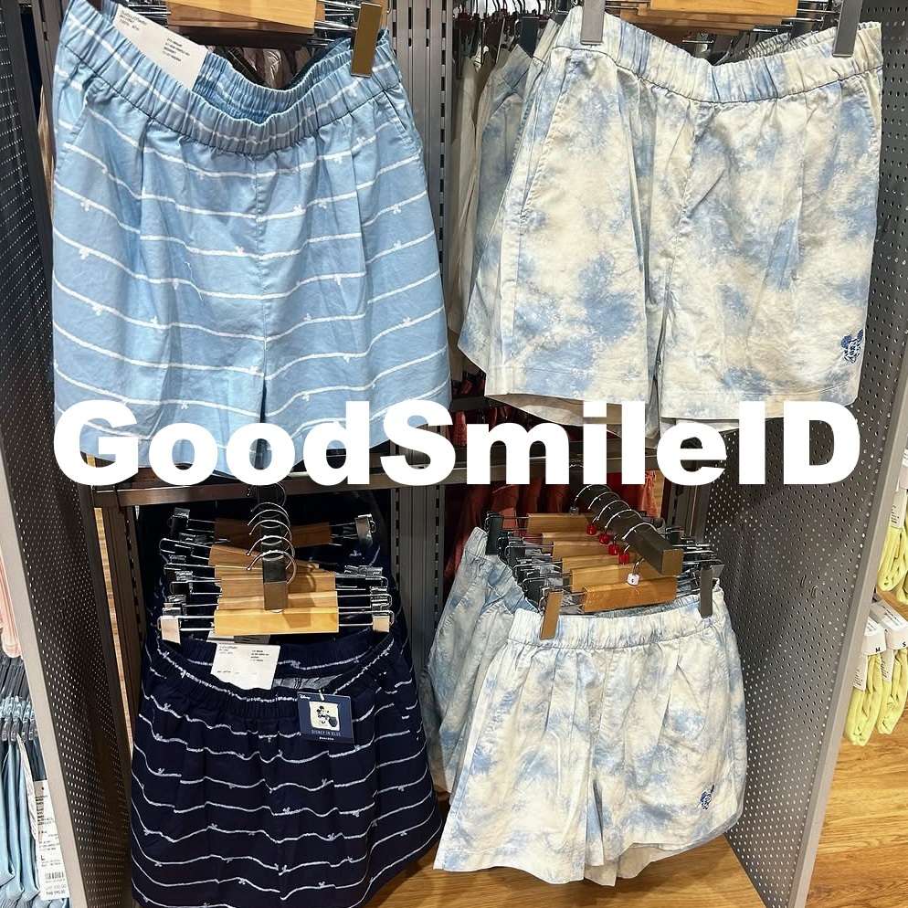 NEW Women Celana Pendek Rileks UT Disney in Blue Mickey Minnie Kaos Wanita JASTIP UNIQLO