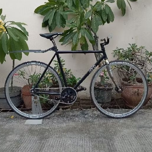 FULLBIKE SEPEDA FIXIE TANGE PAKE RUM RUNNER FGFS SIZE 51-53 BUKAN TSUNAMI SNM LEADER PCOLITE VISP BR