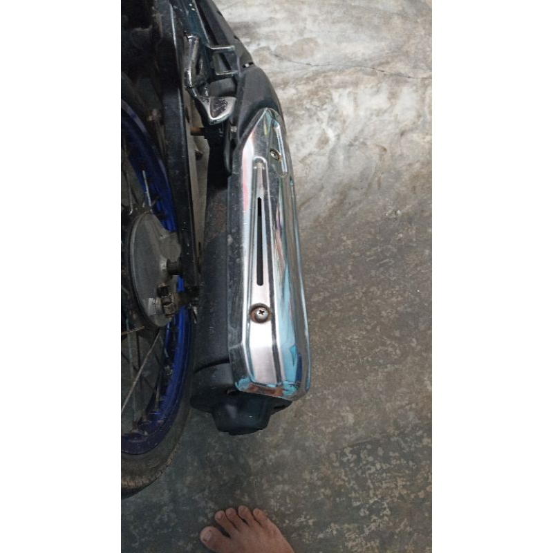 kenalpot ori MX old shock depan dan belakang