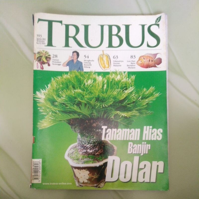 Majalah Trubus 393 Agustus 2002 Tanaman Hias Banjir Dolar