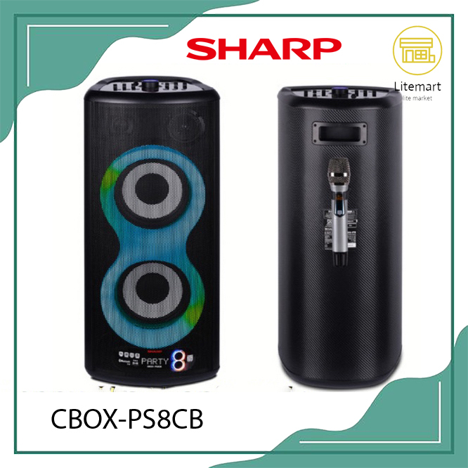SPEAKER AKTIF PORTABLE SHARP CBOX-PS8CB