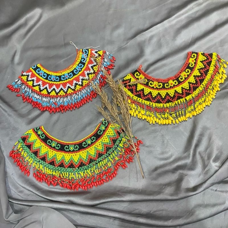 Rompi Teratai MANIK Anak DAYAK// Rompi Teratai Manik Anak KHAS DAYAK | Set Aksesoris Anak DAYAK | Pe