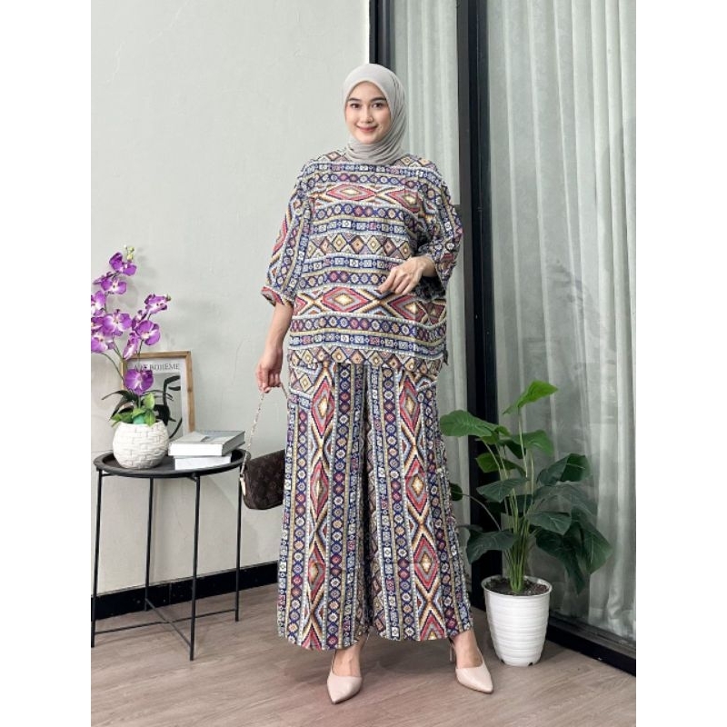 HSN - One Set Zahra Matt Rayon Premium Busui Frendly Ootd Hijab Style